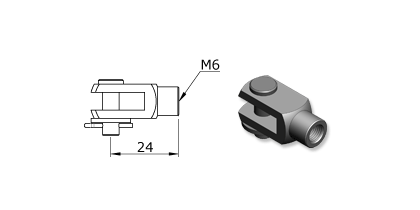 Technical drawing - Endfitting - Clevis Technical drawing - Endfitting - Clevis