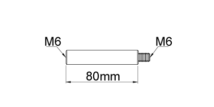 Technical drawing - Endfitting - Extension Technical drawing - Endfitting - Extension